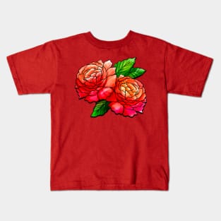 Beautiful Red Roses Kids T-Shirt